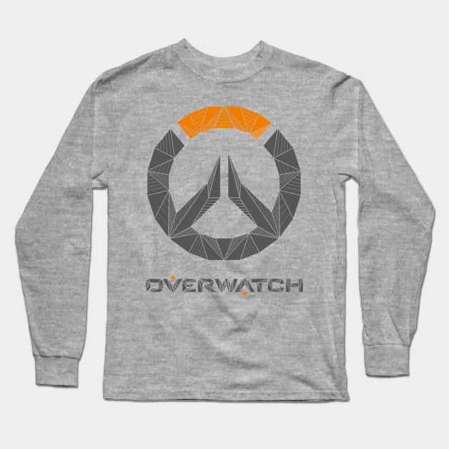 Overwatch - Geometric Logo Long Sleeve T-Shirt by alcateiaart